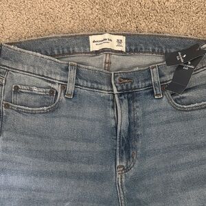Abercrombie & Fitch Men's Light Blue Slim Jeans
